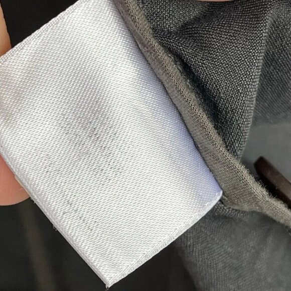 Eileen Fisher Linen Blend  charcoal blazer  size 10 - Picture 6 of 7